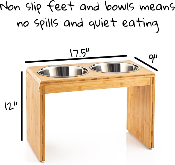 Premium 12" Elevated Pet Feeder for Large Dogs