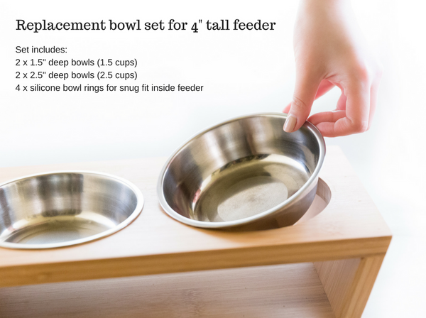 Replacement Bowls - Small 4" Feeder