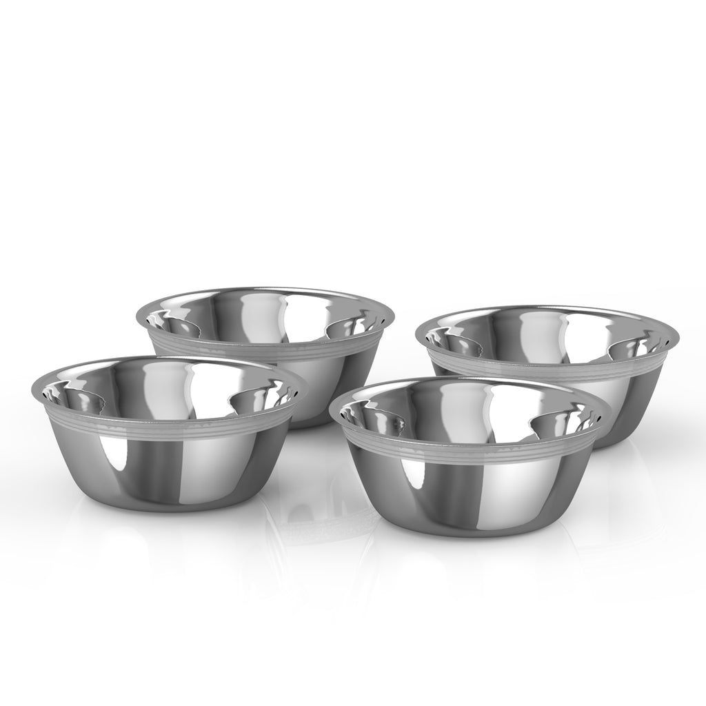 Pawfect Pets 12 Elevated Dog Pet Feeder- Large Raised Dog Bowl Stand-  Includes 4 Stainless Steel Bowls (12 Inch)